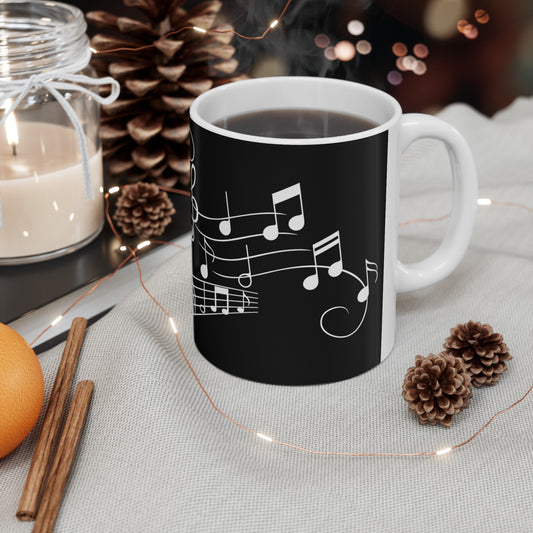 Music Lover Ceramic Mug | Black Background