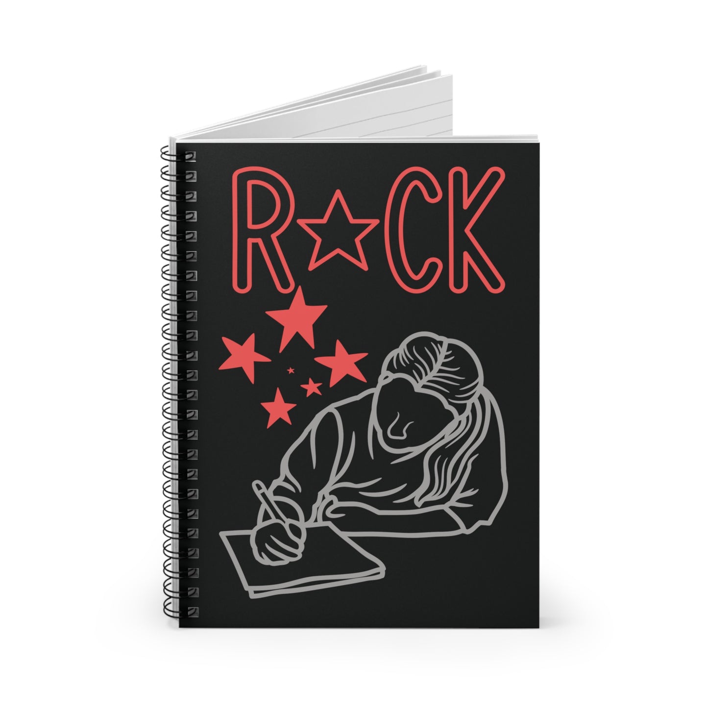 Rock Star Spiral Notebook - Ruled Line 6"x8"