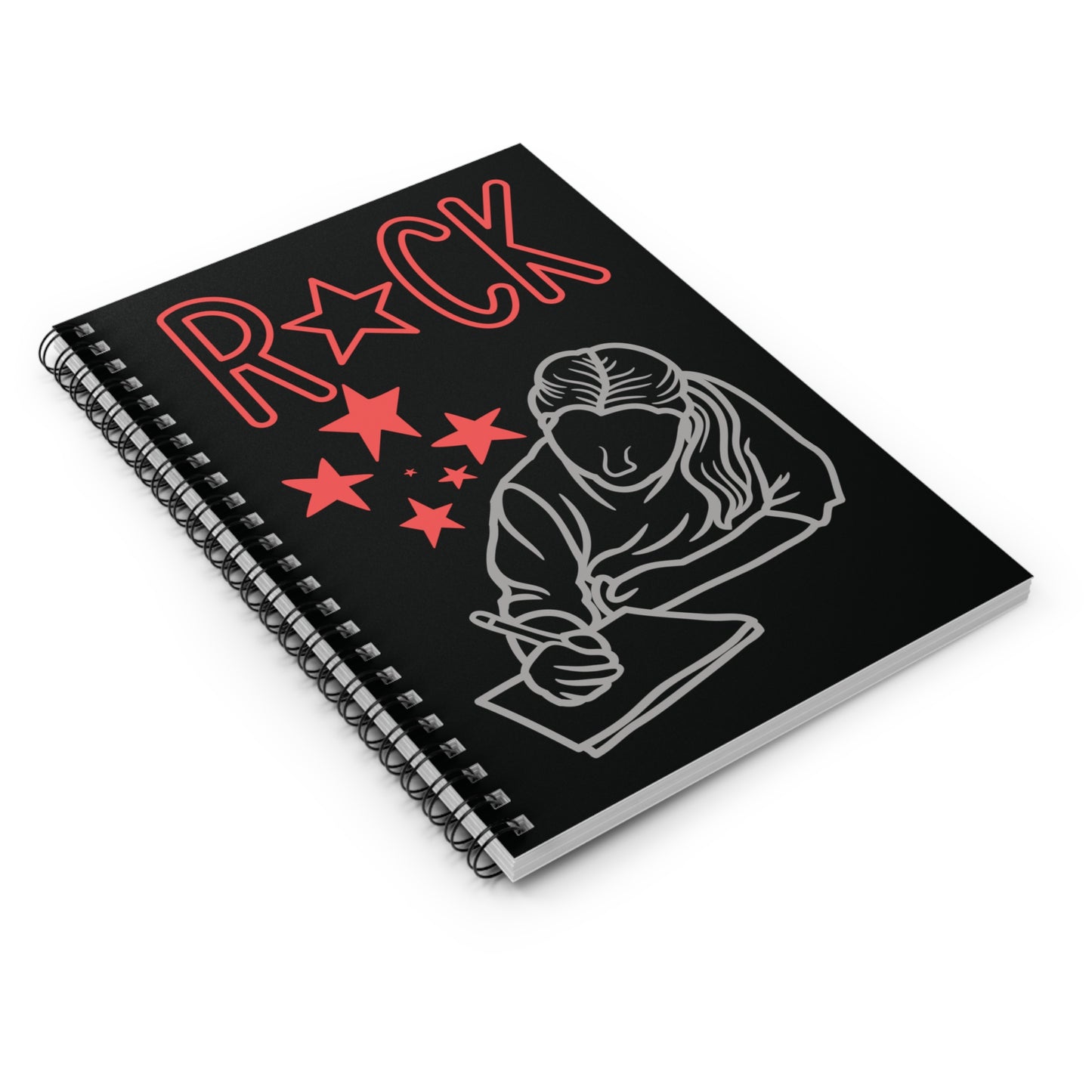 Rock Star Spiral Notebook - Ruled Line 6"x8"