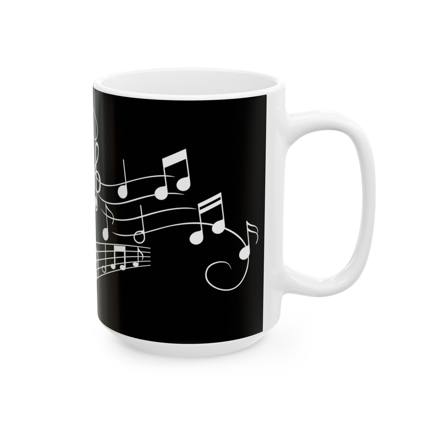 Music Lover Ceramic Mug | Black Background