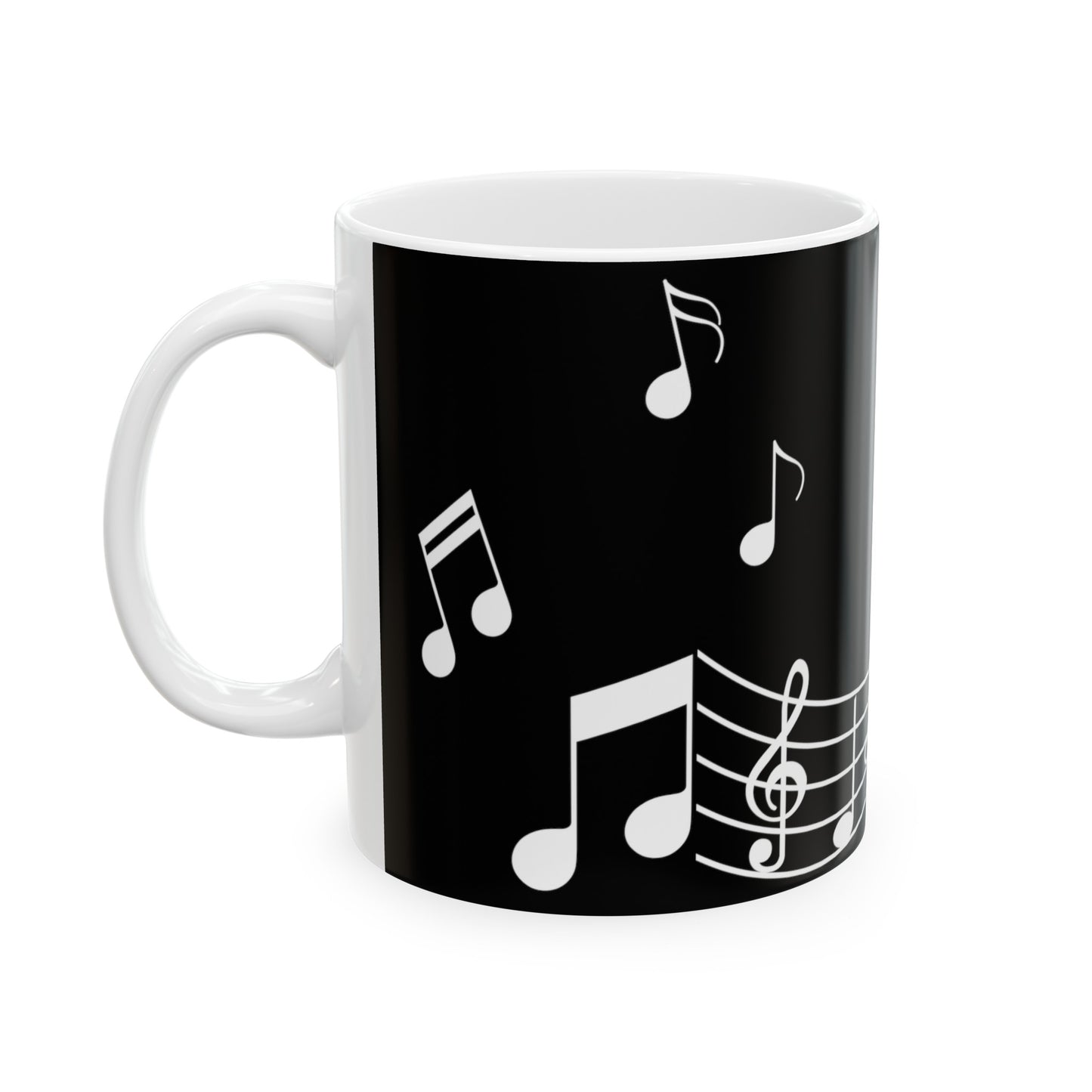 Music Lover Ceramic Mug | Black Background