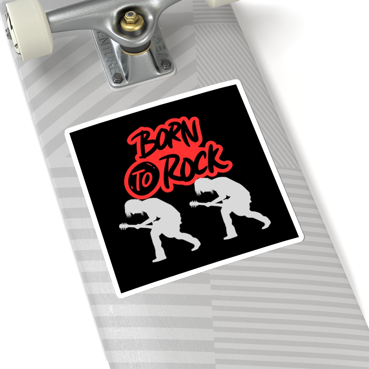 Born to Rock Decal Sticker | Music-Themed Vinyl Kiss-Cut Sticker | Perfect Gift for Musicians and Music Lovers