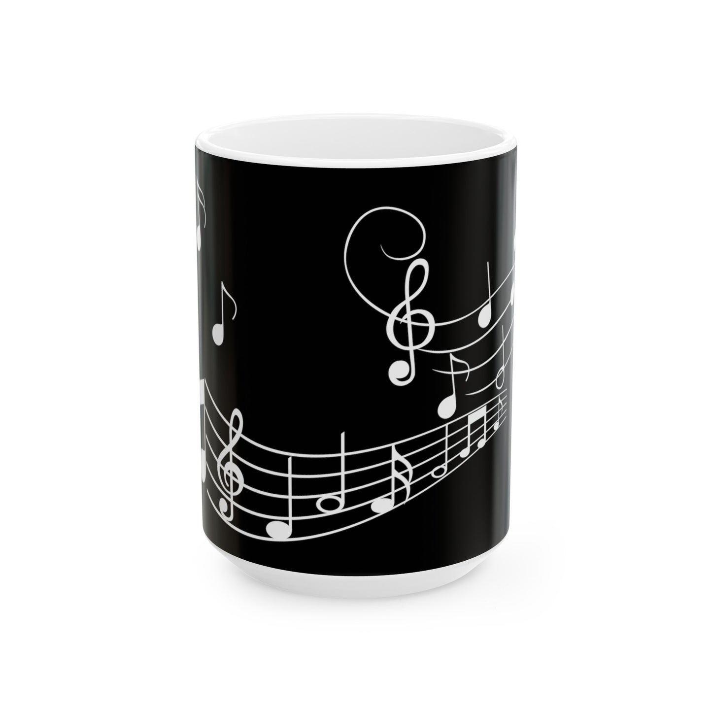 Music Lover Ceramic Mug | Black Background