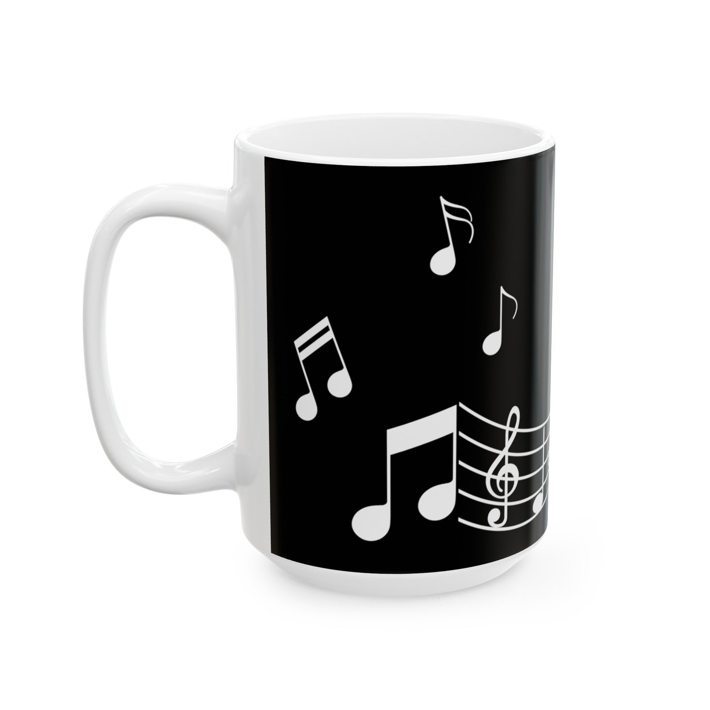 Music Lover Ceramic Mug | Black Background