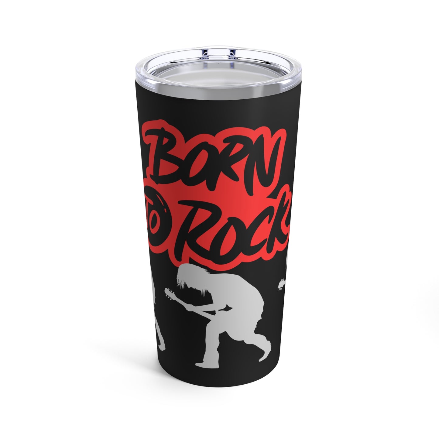 Born to Rock Tumbler 20 oz. | Music-Themed Tumbler | Perfect Gift for Music Lovers and Musicians