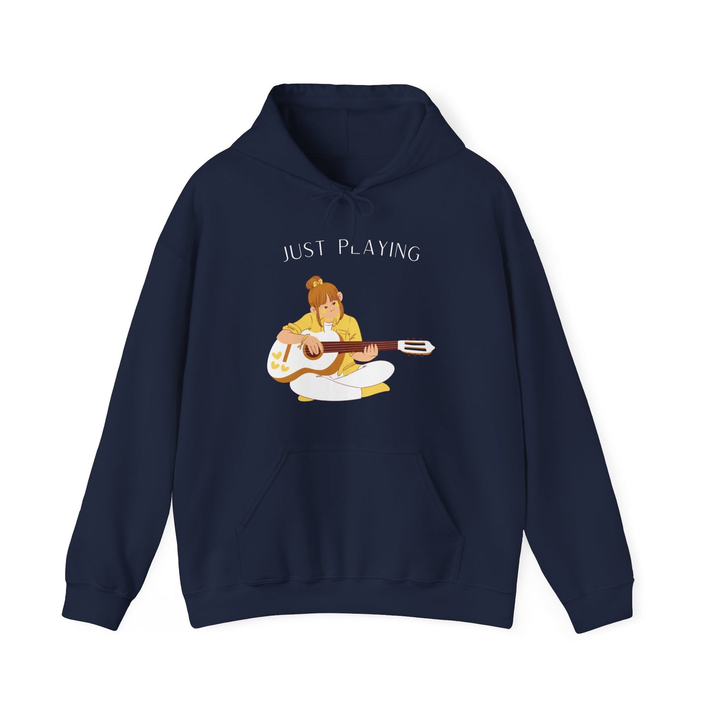 Just Playing | Guitar Hoodie | Great for Musicians and Music Lovers Alike