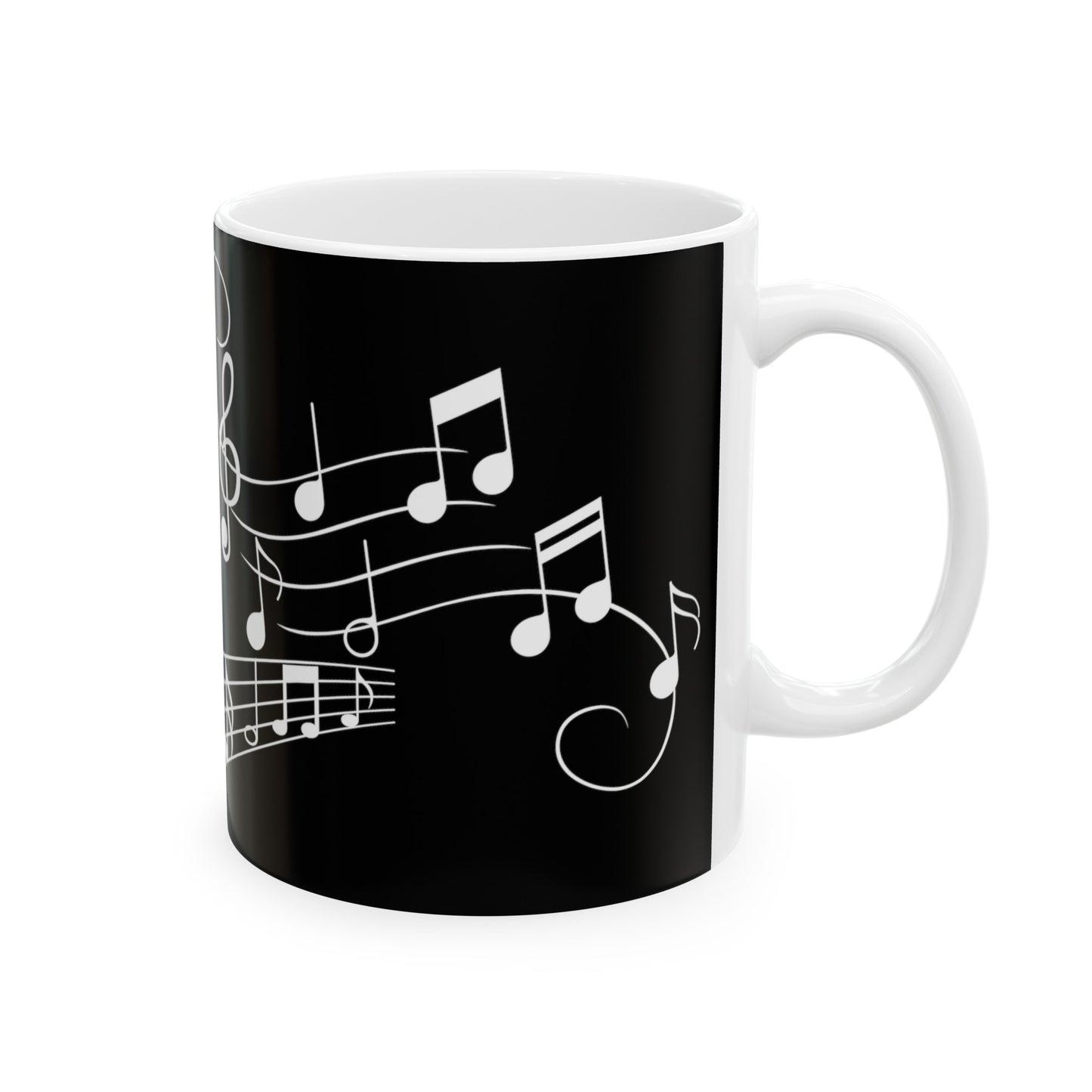 Music Lover Ceramic Mug | Black Background