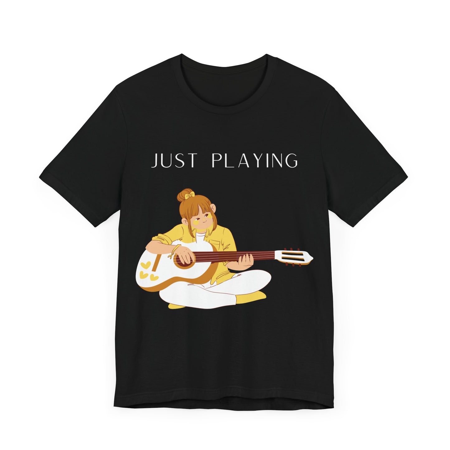 Just Playing | Creative Guitar T-Shirt | Great for Music Lovers