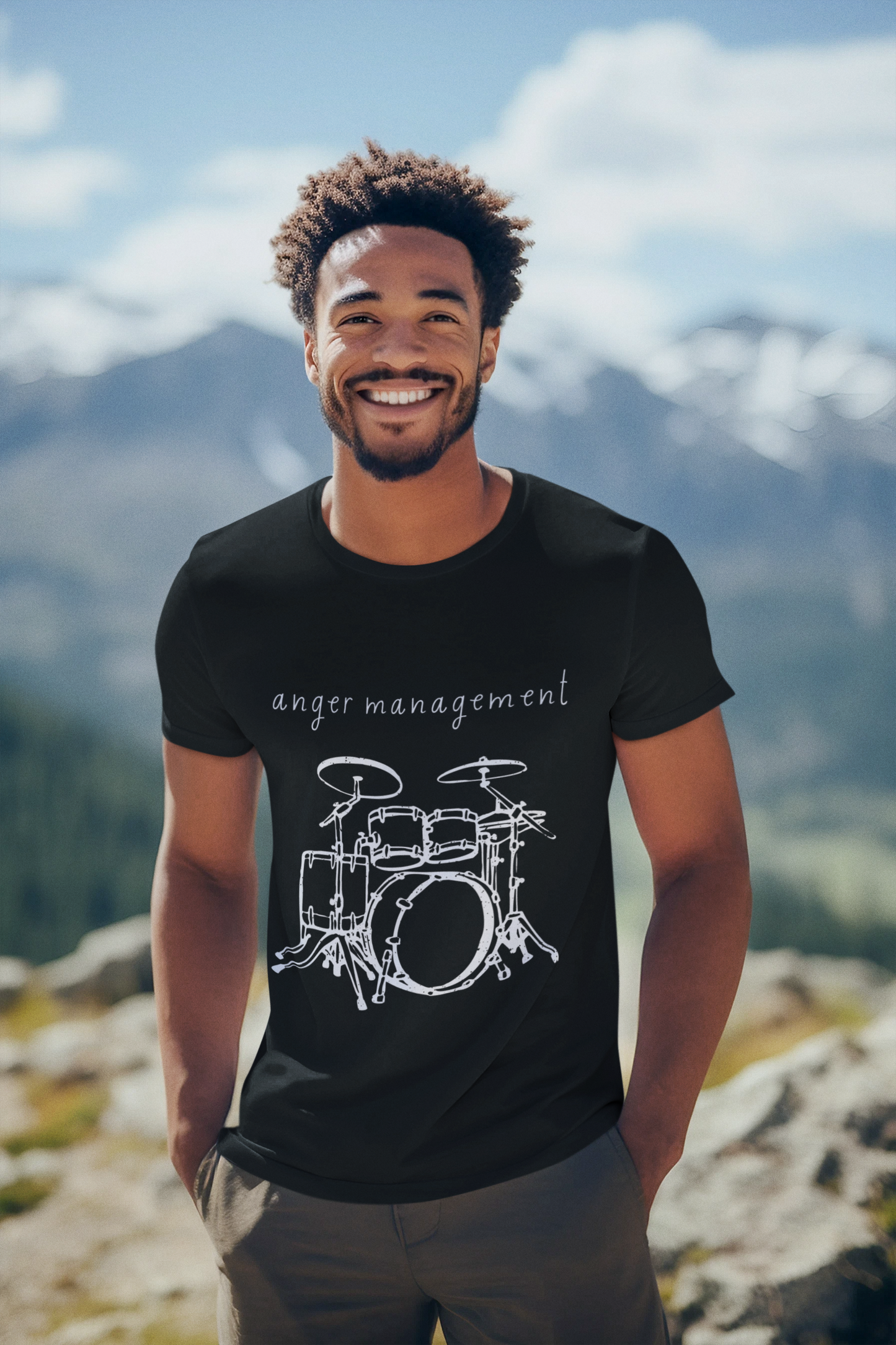 Anger Management | Creative T-Shirt for Music Lovers | Drummer T-Shirt